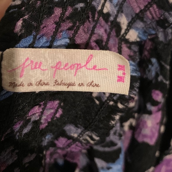 Free People floral keyhole open back tank - Picture 5 of 6